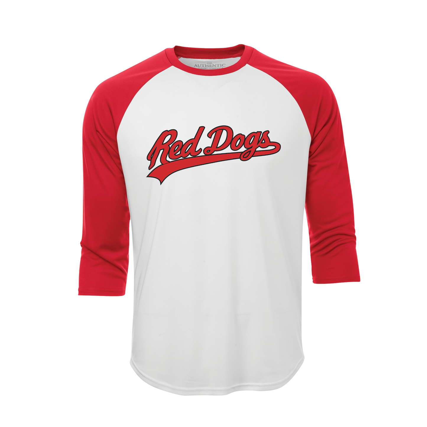 Red Dogs 3/4 sleeve Baseball Tee
