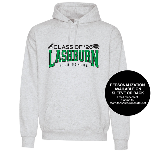 Lashburn High School Grad 2026 Ash Grey Hoodie