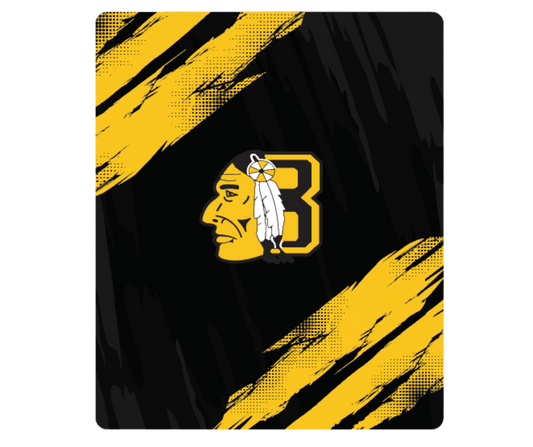 Onion Lake Border Chiefs Mink Flannel Fleece Blanket